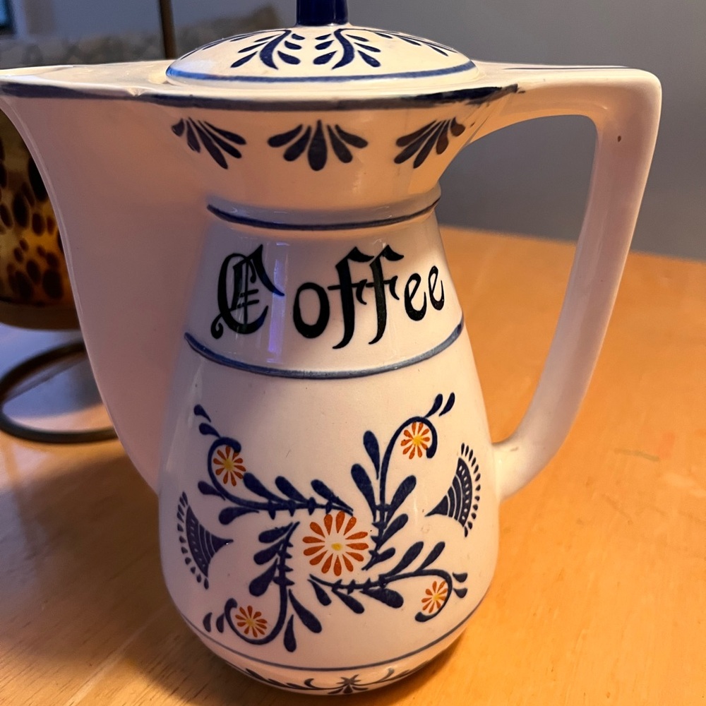 Floral Ceramic Coffee Pot